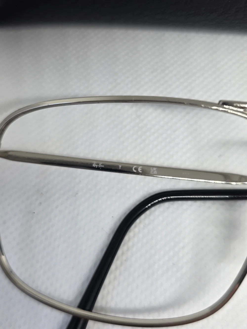 Ray-Ban RB 6434 Silver Metal Aviator Glasses Frames with Black Temples - Picture 3 of 7